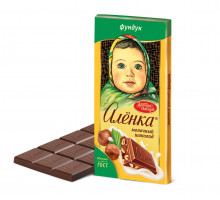 Шоколад Аленка с фундуком, 90г 