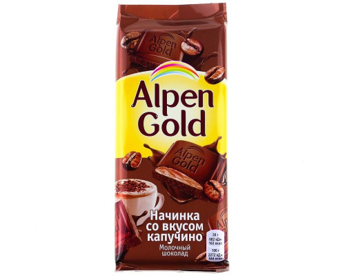 Шоколад Alpen Gold капучино, 85 г