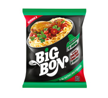 Лапша быстрого приготовления Big Bon, курица + соус со спелых томатов и кинзы, 75г