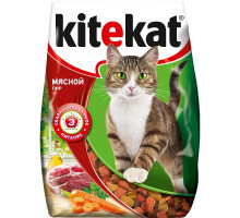 Kitekat сухой корм для кошек, Мясной пир, 350г 
