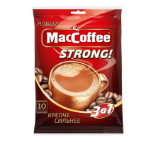 Растворимый кофе MacCoffee Strong 3 в 1, 10*16г