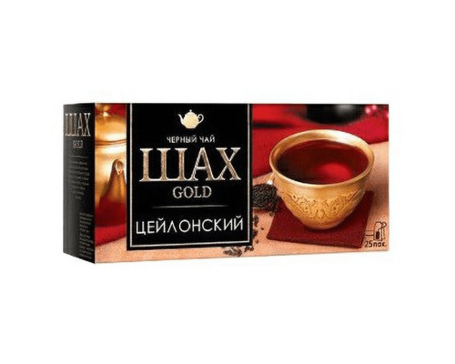 Чай черный Шах Gold Цейлонский, 25*2г