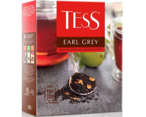 Чай черный Tess Earl grey, 100*1,8г