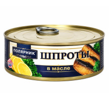 Шпроты в масле 48х240г Полярник КЛЮЧ
