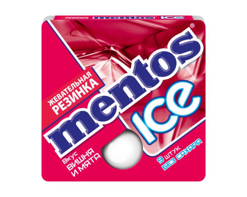 Жевательная резинка Mentos Ice Вишня и мята, 12,9г