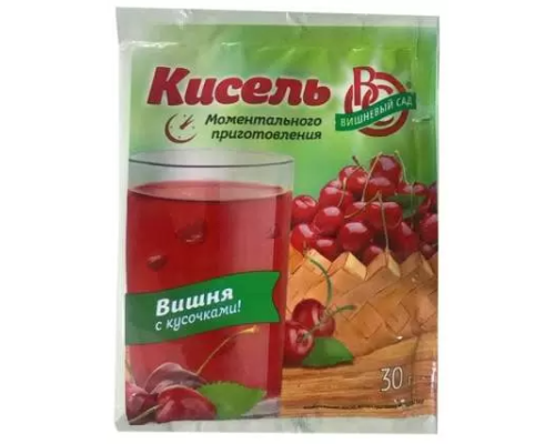 Кисель Вишневый сад Вишня с кусочками, 30г