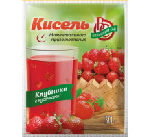 Кисель Вишневый сад Клубника с кусочками, 30г