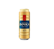 Пивной напиток Золотая Бочка Светлое, 0,45л / Уфа