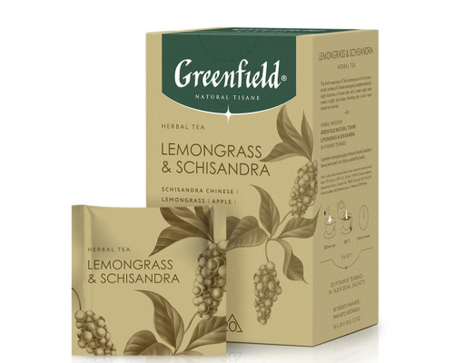 Чайный напиток Greenfield Lemongrass & Schisandra, 20*1,8г Чайный напиток Greenfield Lemongrass & Schisandra, 20*1,8г