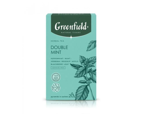 Чай Greenfield Natural Tisane Дабл Минт, 20*1,8г