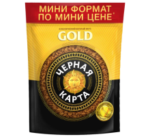 Кофе растворимый Черная карта Gold, 36г 