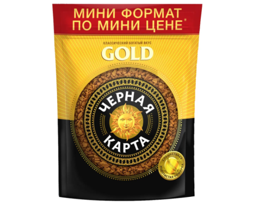 Кофе растворимый Черная карта Gold, 36г