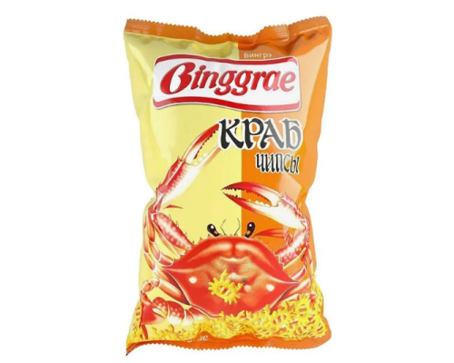 Чипсы Binggrae со вкусом Краба, 80г