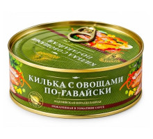 Килька по-Гавайски с овощами 18х240гЗа Родину ТУ ключ