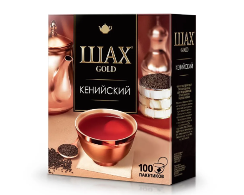 Черный чай Шах Gold Кенийский, 100*1,8г