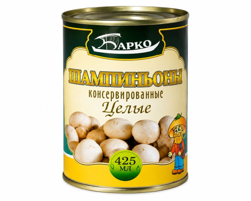 Шампиньоны консервированные целые Барко, 425 мл