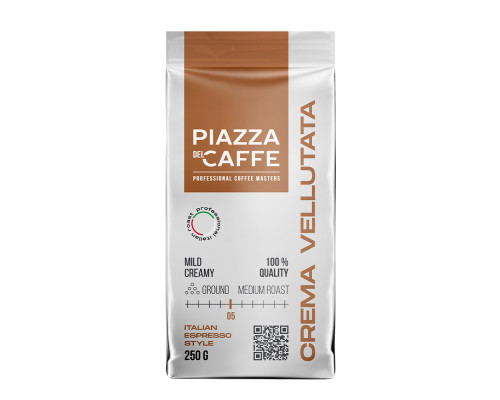 Кофе молотый Piazza del Caffe Crema Vellutata, 250г Кофе молотый Piazza del Caffe Crema Vellutata, 250г