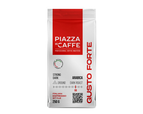 Кофе молотый Piazza del Caffe Gusto Forte, 250г Кофе молотый Piazza del Caffe Gusto Forte, 250г