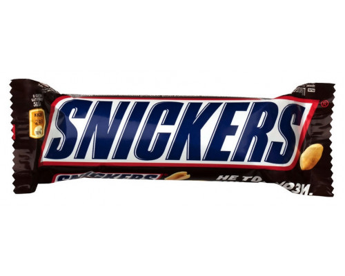 Шоколадный батончик Snickers, 50,5г