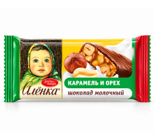 Батончик «Алёнка» карамель и орех в молочном шоколаде, 25 г 
