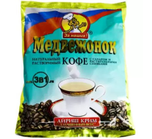 Кофе 3 в 1 Медвежонок Айриш крим, 25*18г