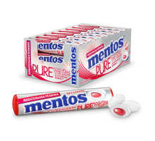 Жевательная резинка Mentos Pure White Вишня, 15,5г