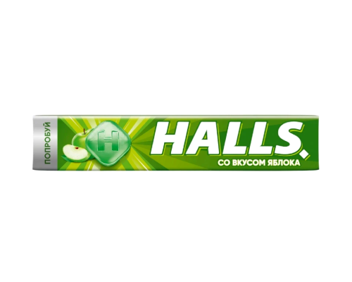 Halls Карамель леденцовая, Яблоко, 25г