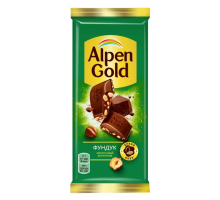 Шоколад Alpen Gold с дробленым Фундуком, 80г