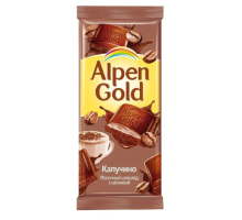 Шоколад Alpen Gold со вкусом Капучино, 80г