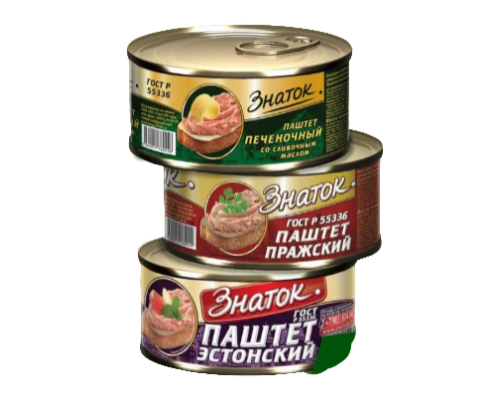 Паштет Знаток микс 3 вкуса, 3*230г Паштет Знаток микс 3 вкуса, 3*230г
