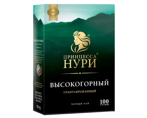 Принцесса Нури Высокогорный черный гранулированный, 100г Принцесса Нури Высокогорный черный гранулированный, 100г