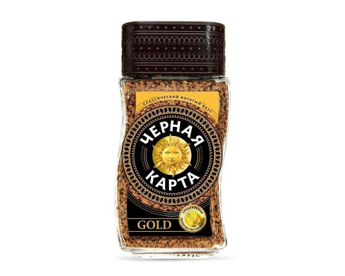 Кофе растворимый Черная карта Gold, 47,5г