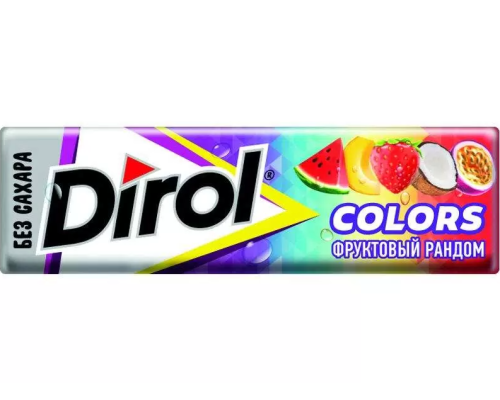 Жевательная резинка Dirol Фруктовый, 13,6г Жевательная резинка Dirol Фруктовый, 13,6г