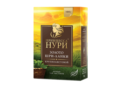 Чай черный листовой Принцесса Нури Золото Шри-Ланки, 100г Чай черный листовой Принцесса Нури Золото Шри-Ланки, 100г