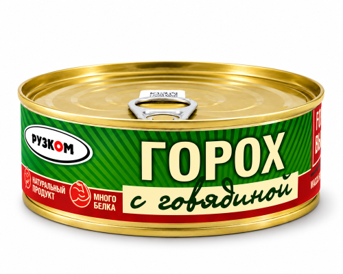 Горох с говядиной Рузком, 250 г