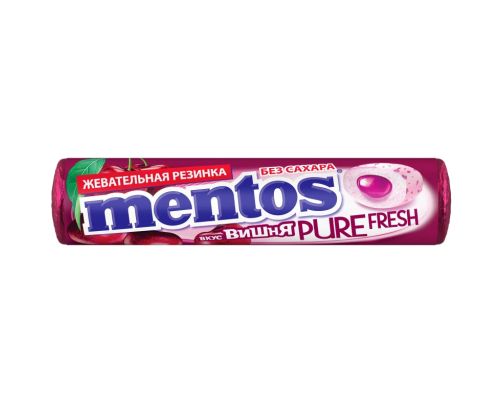 Жевательная резинка Mentos Pure fresh Вишня, 15,5г