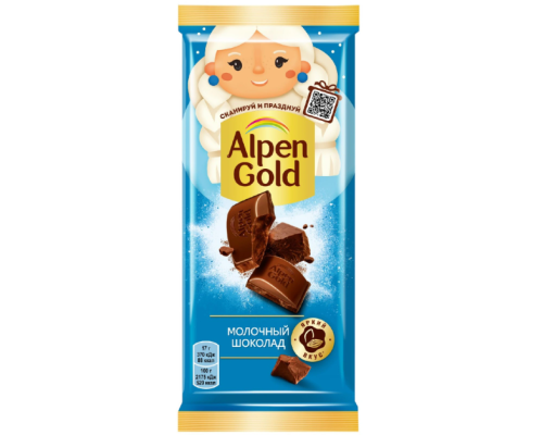 Шоколад Alpen Gold Молочный, 80г Шоколад Alpen Gold Молочный, 80г