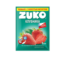 ZUKO Растворимый фруктовый напиток, клубника,  25г