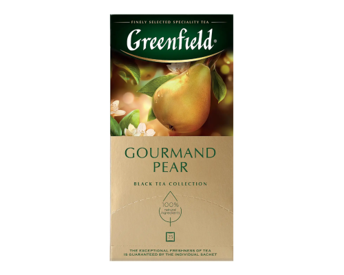 Чай Greenfield Gourmand Pear черный, 25*1.5г
