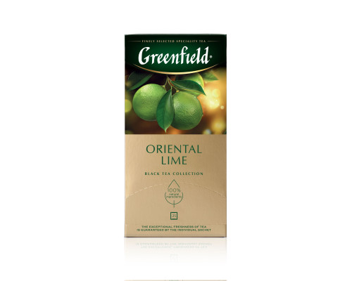Чай Greenfield Oriental Lime черный, 25*1.5г Чай Greenfield Oriental Lime черный, 25*1.5г