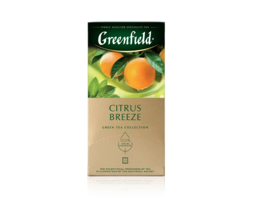 Чай зеленый Greenfield Citrus Breeze, 25*1,5г Чай зеленый Greenfield Citrus Breeze, 25*1,5г