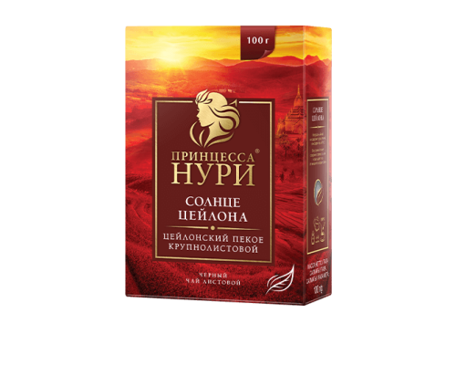 Чай черный листовой Принцесса Нури Солнце Цейлона, 200г