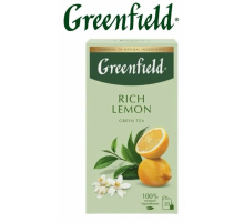 Чай Greenfield Rich Lemon зеленый, 20*2г