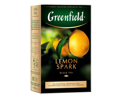 Чай Greenfield Lemon Spark черный, 100г