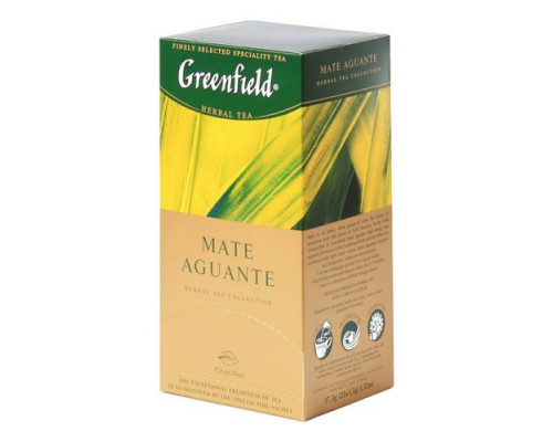 Чай Greenfield Mate Aguante зелёный, 25х1,5г