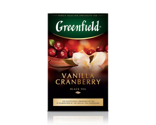 Чай Greenfield Vanilla Cranberry черный, 100г