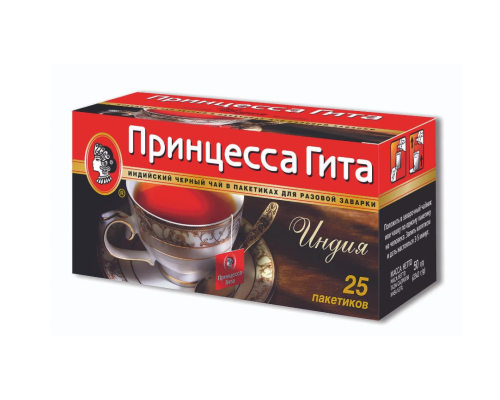 Чай черный Принцесса Гита Индия, 25*1,5г Чай черный Принцесса Гита Индия, 25*1,5г