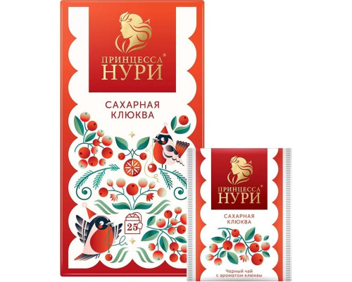 Чай черный Принцесса Нури Сказочный лес Сахарная клюква, 25*1,5г Чай черный Принцесса Нури Сказочный лес Сахарная клюква, 25*1,5г