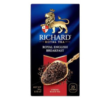 Чай чёрный Richard Royal English Breakfast, 25 пакетиков по 2 г. 