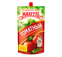 Кетчуп Махеев 10х500г Томатный  дой-пак